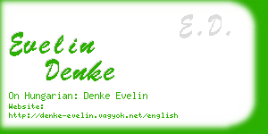 evelin denke business card